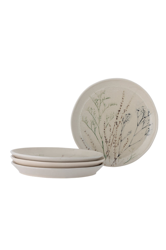 Bea Plate Ø27,5 cm - Set of 4 - Nature