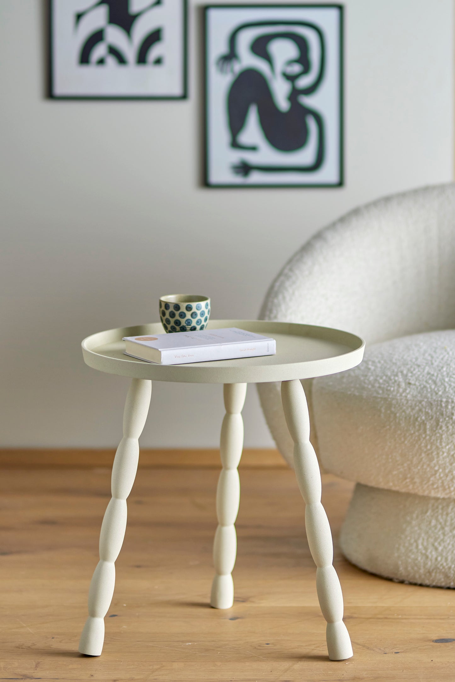 Soffy Side Table - Nature / Aluminum