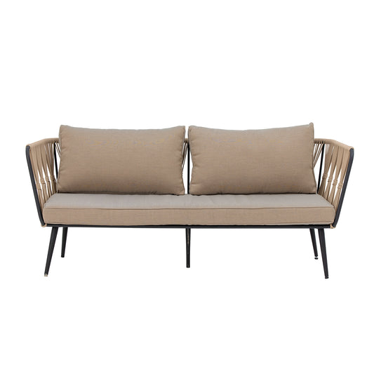 Pavone Sofa - Brown / Metal