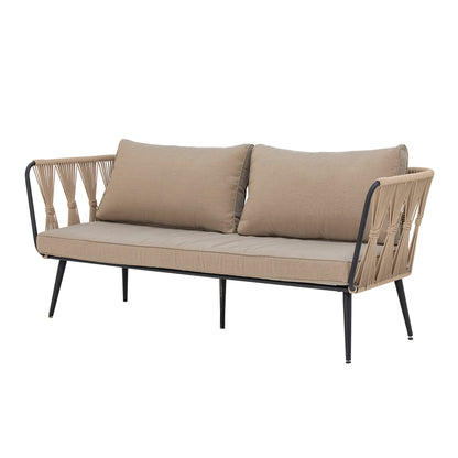 Pavone Sofa - Brown / Metal