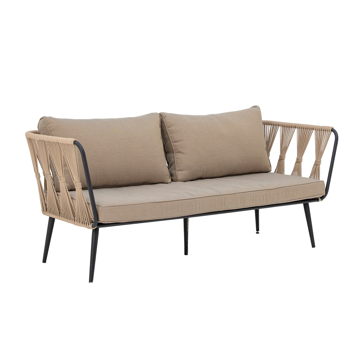 Pavone Sofa - Brown / Metal