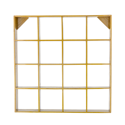 Bekka Shelf - Yellow / Reclaimed Wood