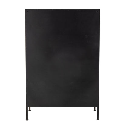 Matteo Drawers - Black/Brown, Metal/Wood