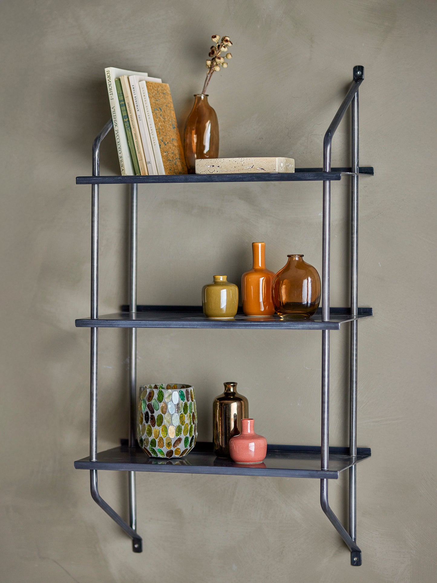 Sindre Shelf - Black / Metal