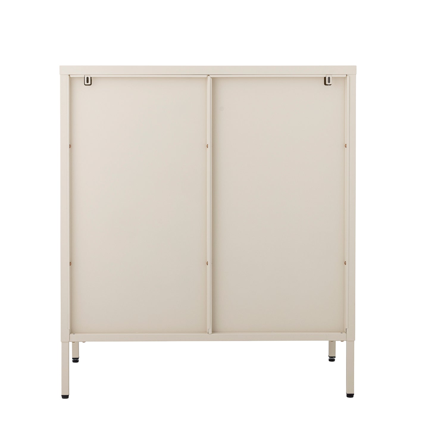 Salvo Cabinet - Off White / Metal