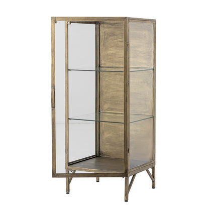Saone Cabinet - Brass / Glass