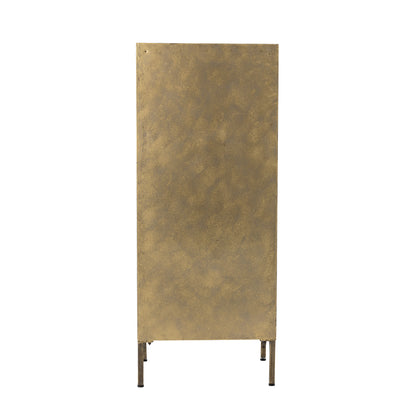 Saone Cabinet - Brass / Glass