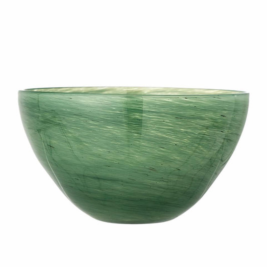 Esmaralda Bowl 2pcs Ø25 cm - Green / Glass