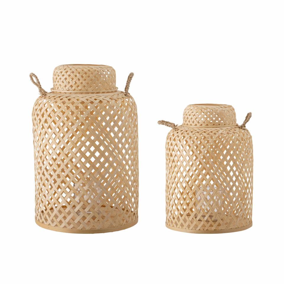 Madlin Lantern set of 2 - Nature / Bamboo