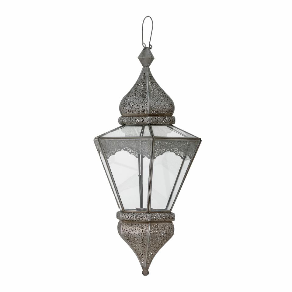 Farol Isabell - Gris / Vidrio