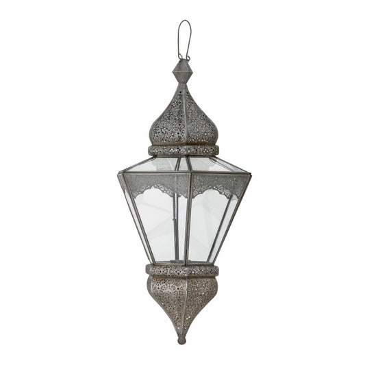 Farol Isabell - Gris / Vidrio