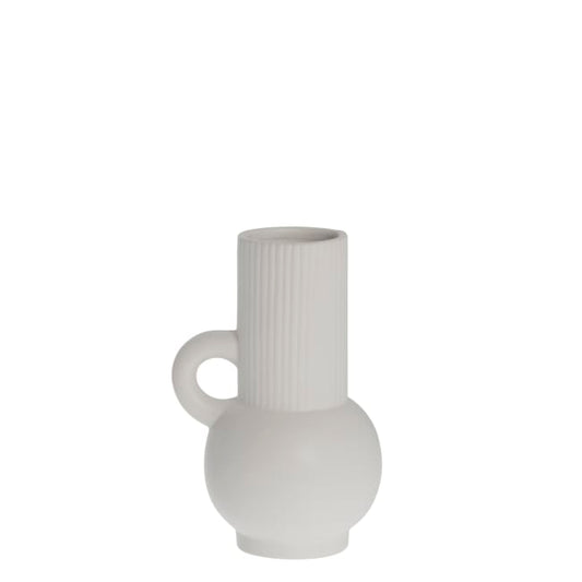 Anine vase H19 cm - white