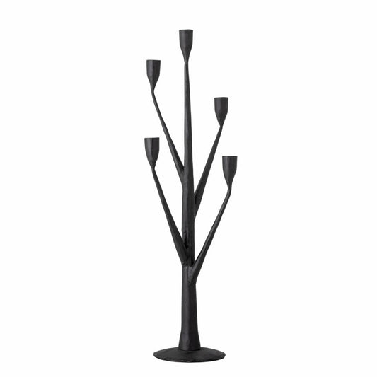 Abriz Candle Holder - Black / Iron