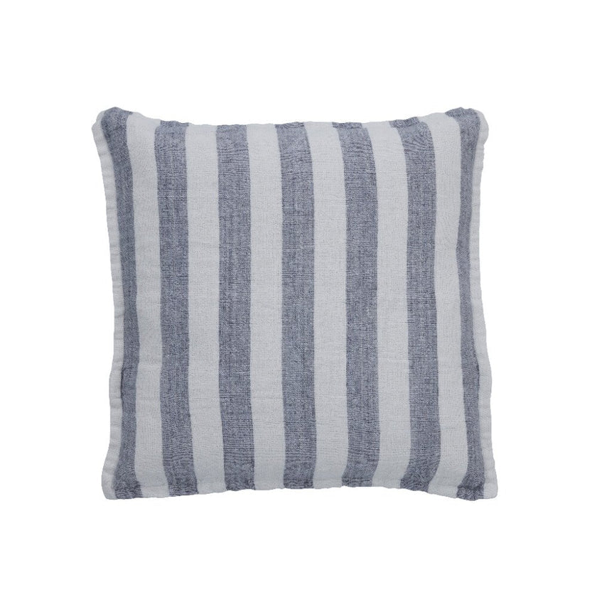 Fiona cushion 50x50 cm - dark blue/white