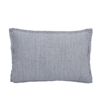 Fiona cushion 60x40 cm - dark blue/white