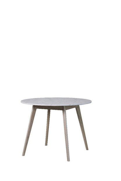 Ellie dining table Ø100 cm - marble/oak