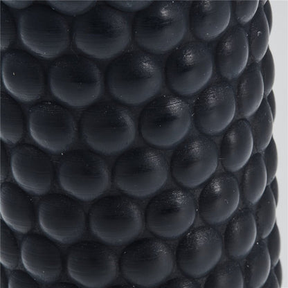 Dotsie pillar candle H12,5 cm - black