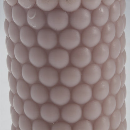 Dotsie pillar candle H12,5 cm - dusty rose