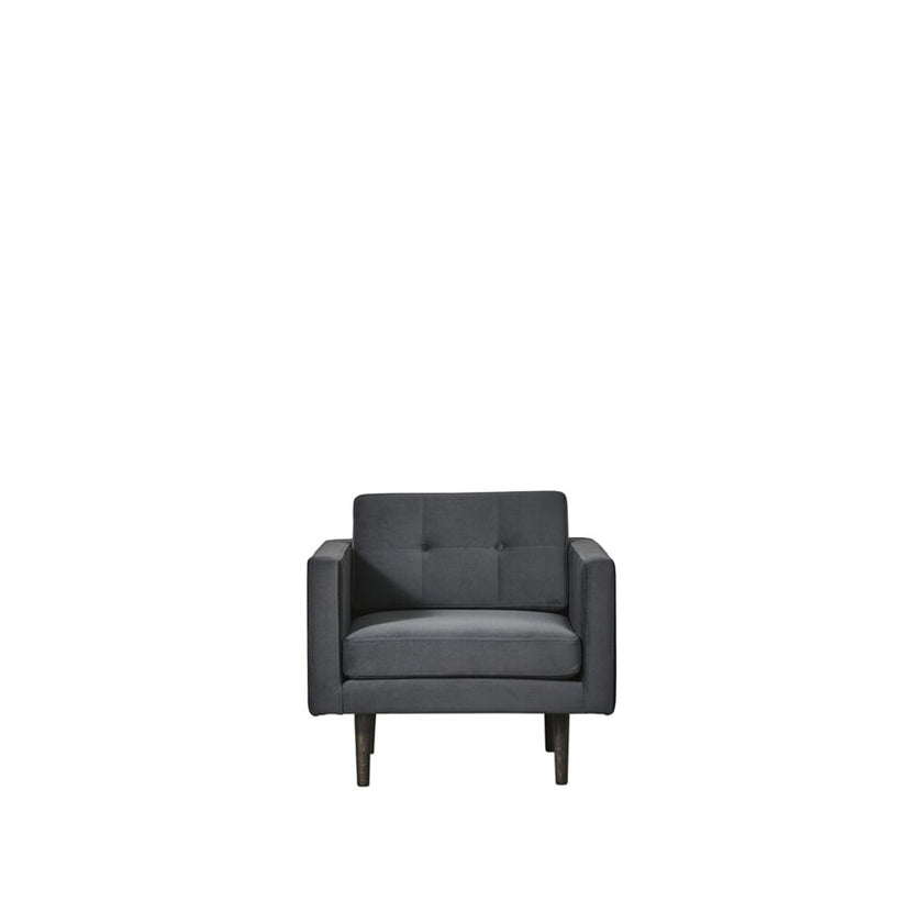 Sillón Ella H75 cm - gris oscuro