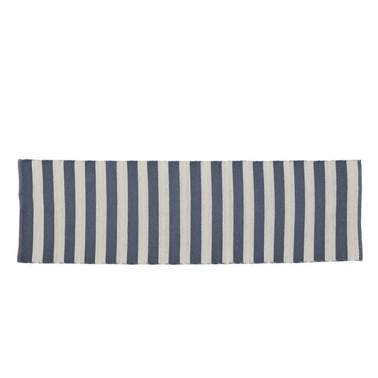 Strivie reversible rug 240x70 cm - dark grey/off white