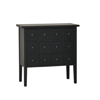 Ellen chest of drawers 40x84 cm - black