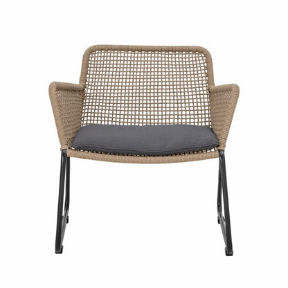 Mundo Lounge Chair - Brown / Metal