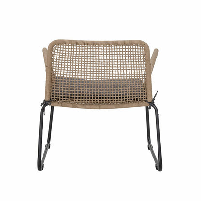 Mundo Lounge Chair - Brown / Metal