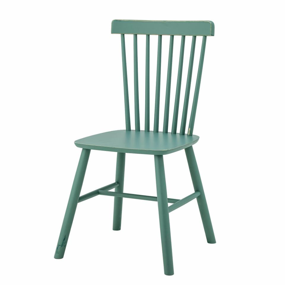 Mill Dining Chair 2pcs - Green / Rubberwood