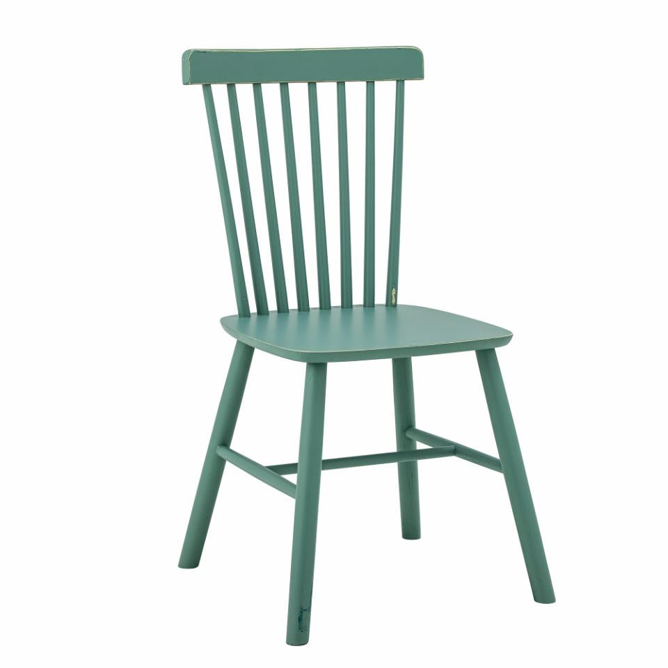 Mill Dining Chair 2pcs - Green / Rubberwood