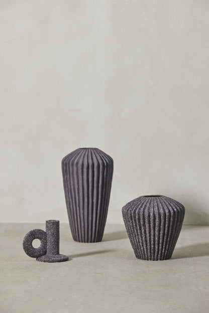 Susia vase H26,5 cm - dark grey