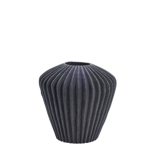 Susia vase H16,5 cm - dark grey