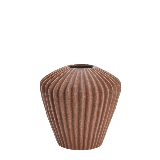 Susia vase H16,5 cm - brown