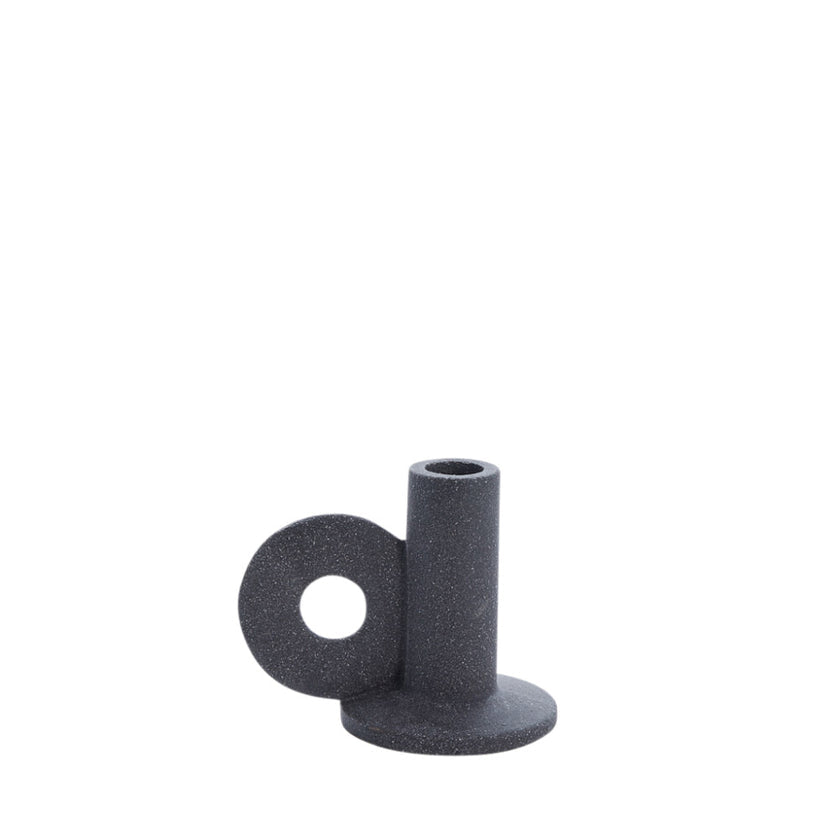 Susia candlestick H9,9 cm - dark grey