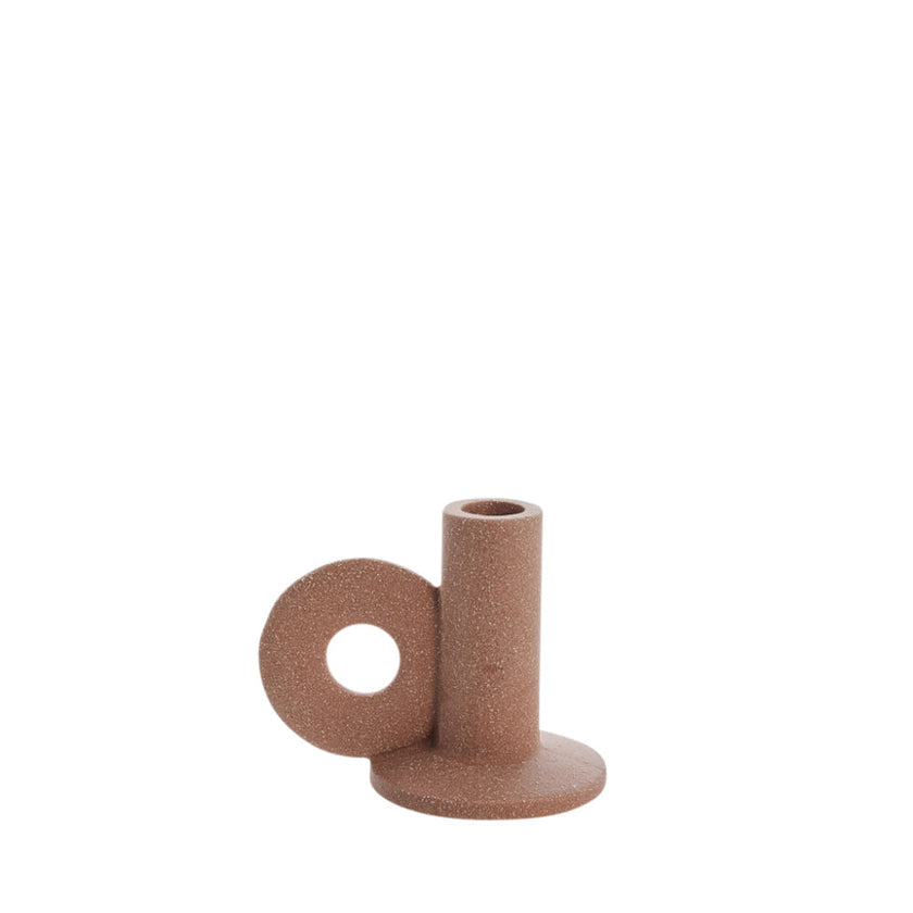 Susia candlestick H9,9 cm - brown