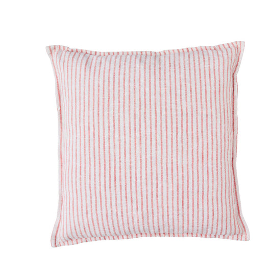 Olivia cushion 60x60 cm - red/white striped