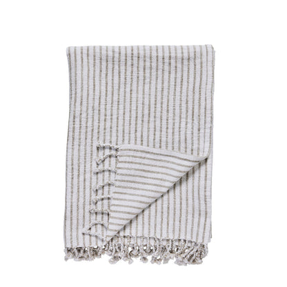 Olivia throw 170x130 cm - sand striped