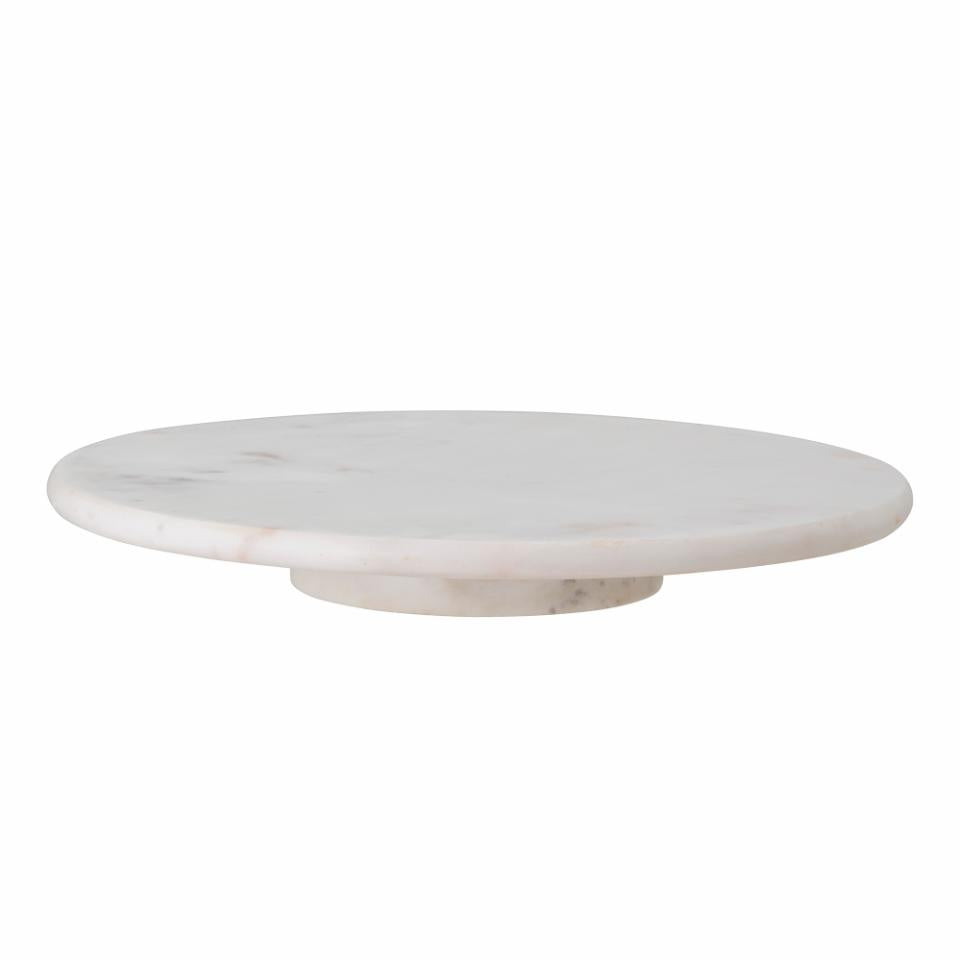 Ellin Turntable - White / Marble