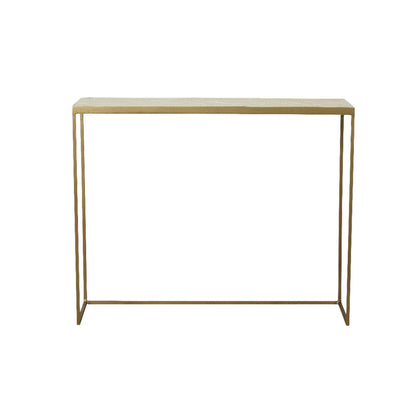 Marcera console table 100x30 cm -  gold/linen