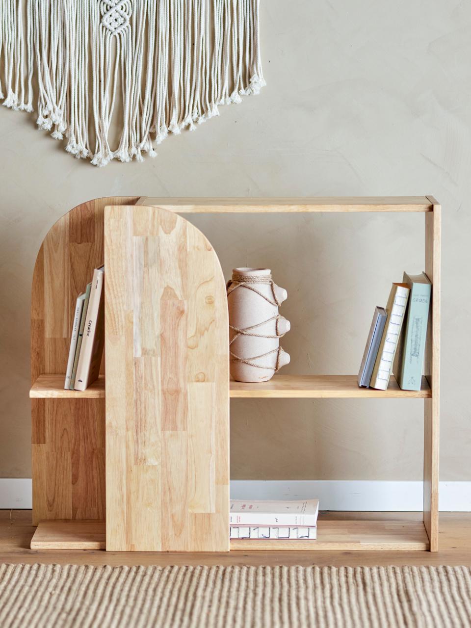 Alec Bookcase - Nature / Rubberwood