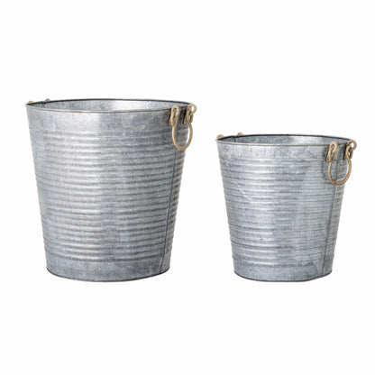 Evar Flower pot Set of 2 - Grey