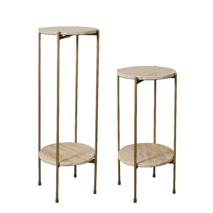 Traville 2 set of side table Ø27,5 cm - nature