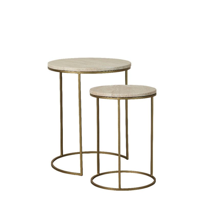 Traville 2 set of side table Ø40,5 cm - nature