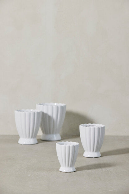 Shenella flower pot Ø12,5 cm - white