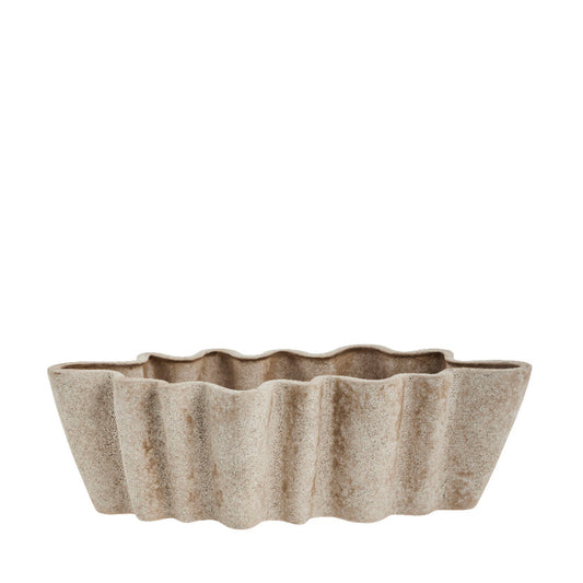 Valina flower pot H13,5 cm - linen