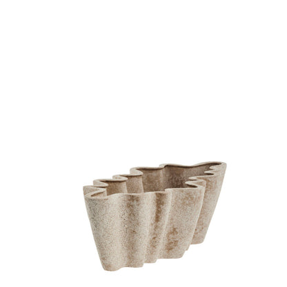 Valina flower pot H13,5 cm - linen