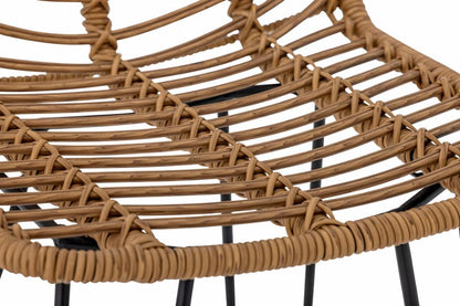 Vargas Bar Chair - Nature / Polyrattan