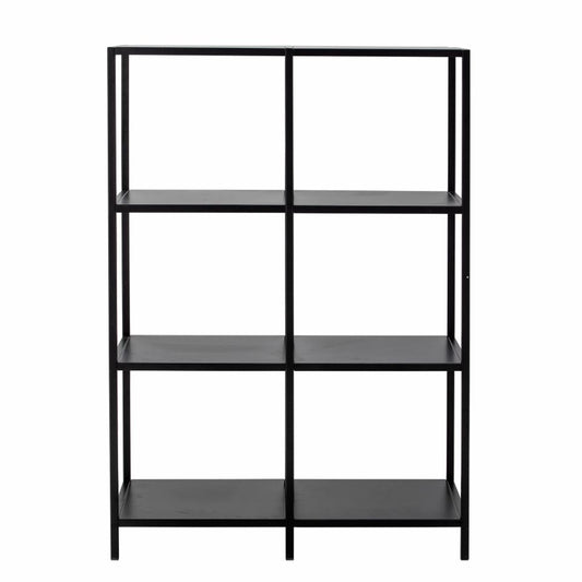 Valde Bookcase - Black / Metal