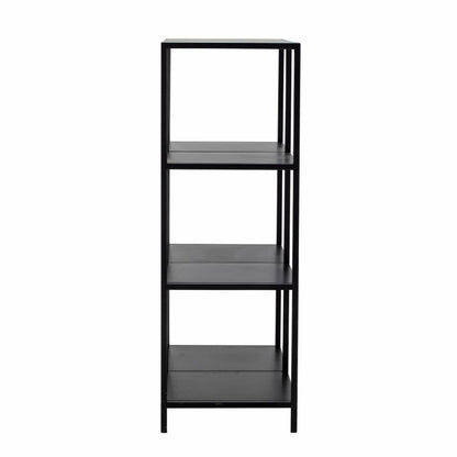 Valde Bookcase - Black / Metal