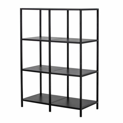 Valde Bookcase - Black / Metal