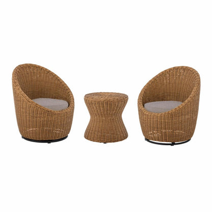 Roccas Lounge Chair - Brown / Polyrattan